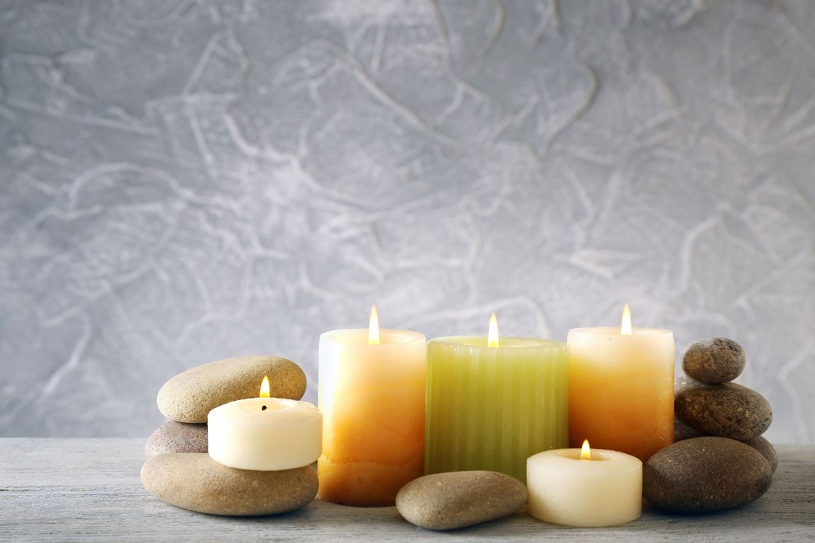 Scented Candles and Spa Stones